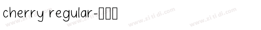cherry regular字体转换
